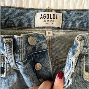 A Golde 90s high rise straight jeans size 26